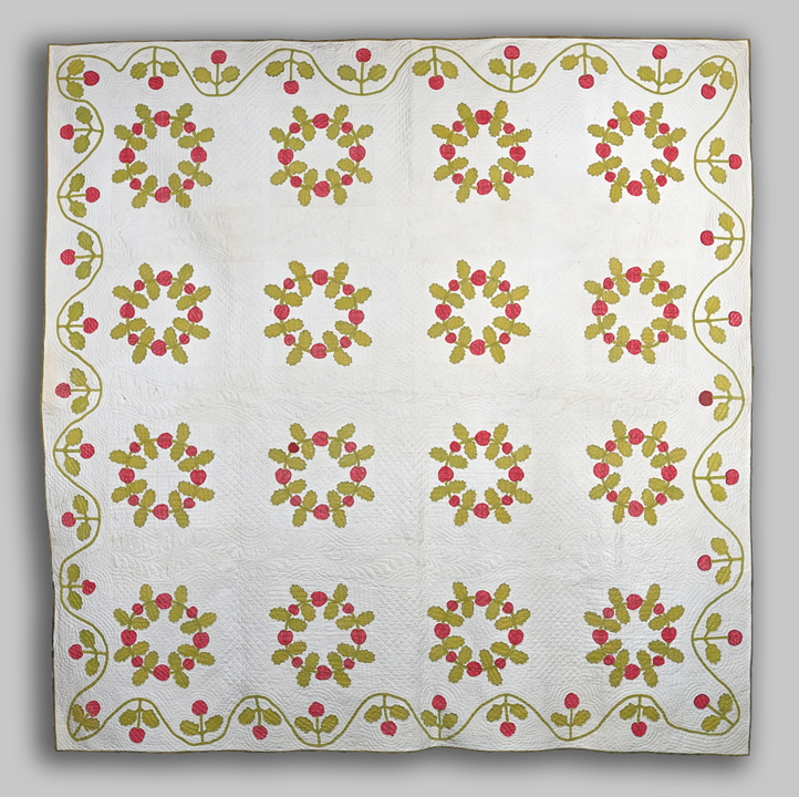 Whimsical Holiday Wreath Quilt
