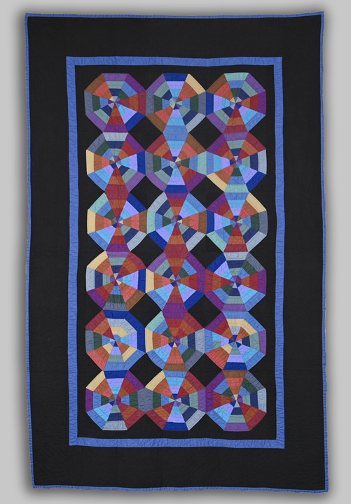 CONSK1 Amish Optical Illusion Kaleidoscope Quilt