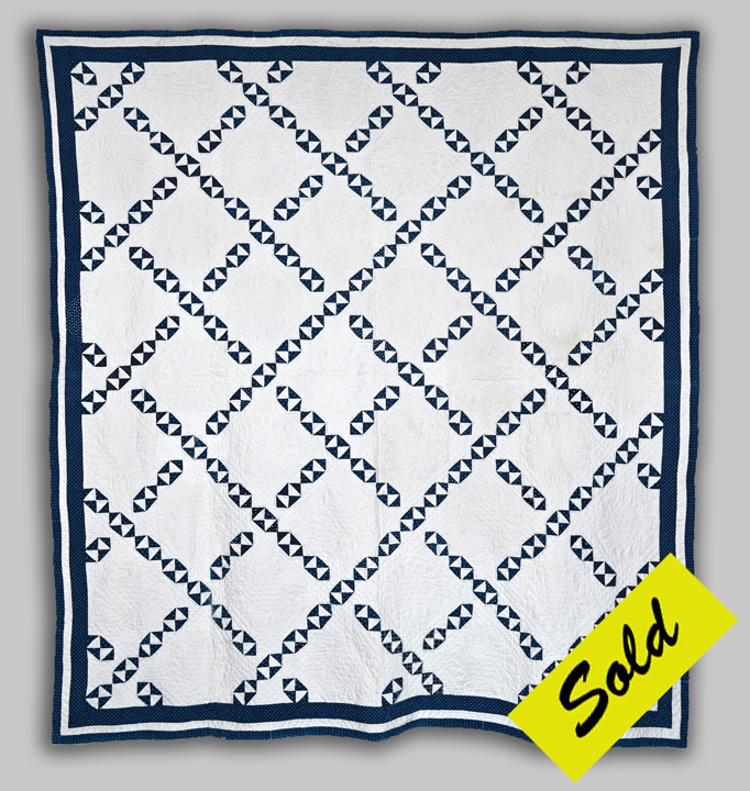 CONSS1 Unusual Broken Dishes Quilt