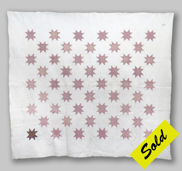 Q8961 Signed and Dated LaMoyne Star Quilt