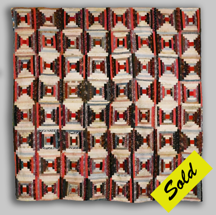 Q9264a H-Block Log Cabin Quilt