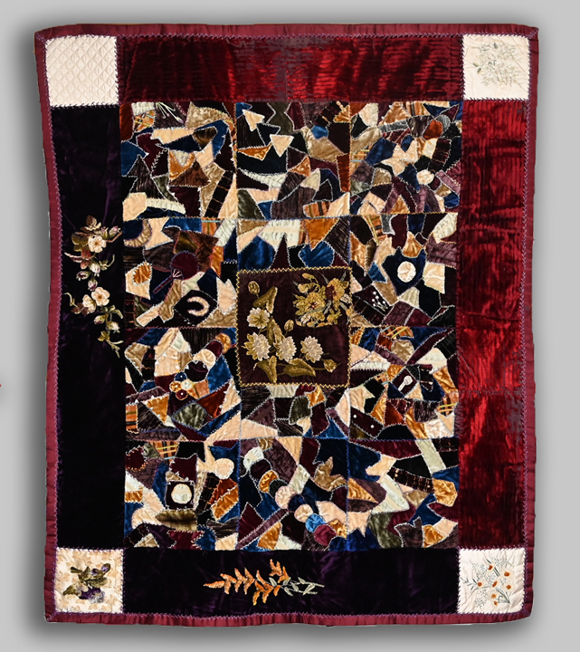 Victorian Silk Velvet Crazy Quilt