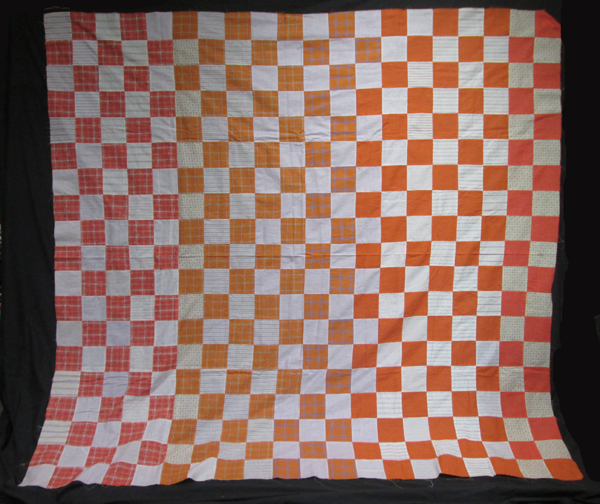 QT465 Four Patch quilt top