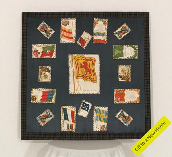 UF6 Tobacco Silks Folk Art, mounted