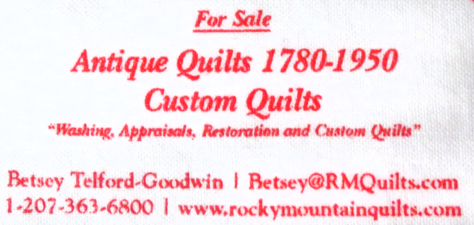 Image of the Rocky Mountain Quilts Label inset.
